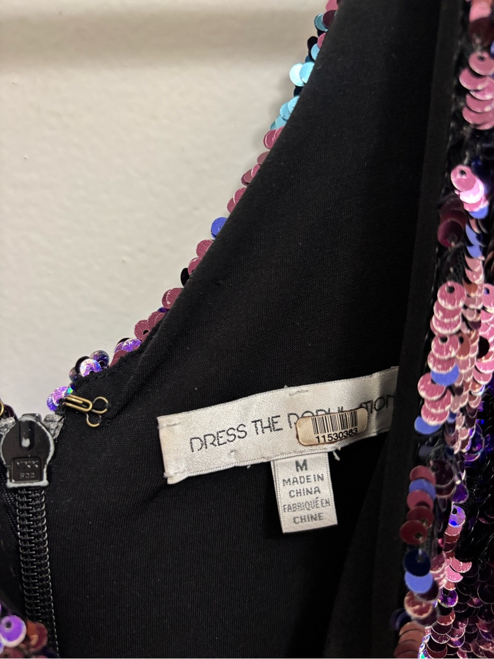 Dress The Population Zoe Sequin Mini Dress - Picture 10 of 14